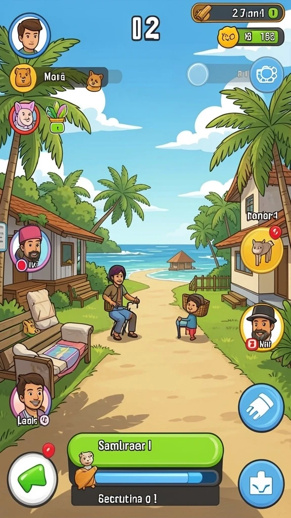 Karakter yang unik dan menarik dalam setiap misi.