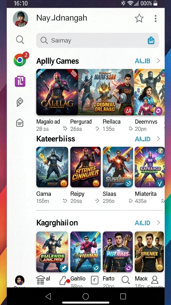 Karakter yang dapat disesuaikan dengan berbagai pilihan.