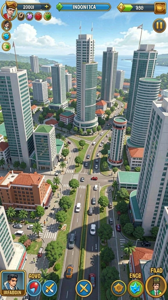 Karakter utama dalam aksi seru di medan perang.