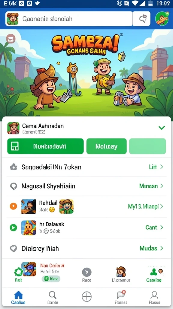 Tampilan antarmuka pengguna yang intuitif dan menarik.