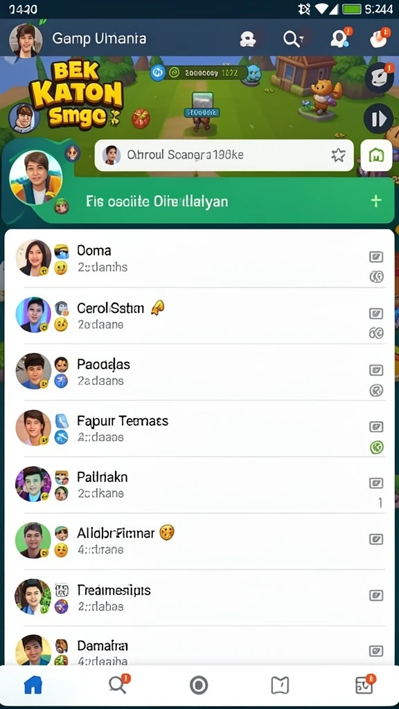 Aksi seru di dalam dunia fantasi penuh warna.