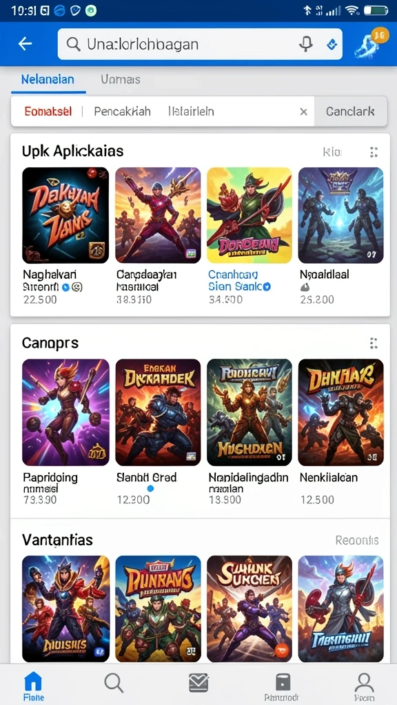 Tampilan grafik yang menakjubkan dalam permainan.