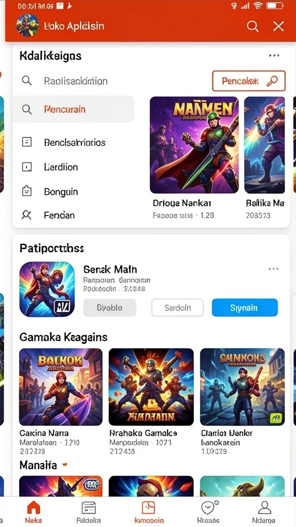 Tampilan grafis yang memukau dan interaktif.