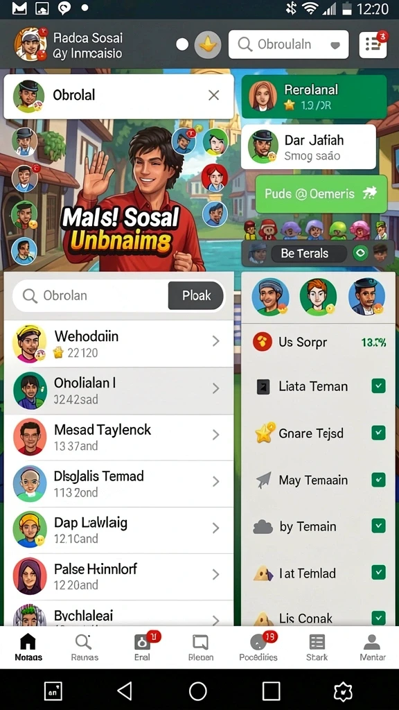 Beragam pilihan karakter untuk dipilih.