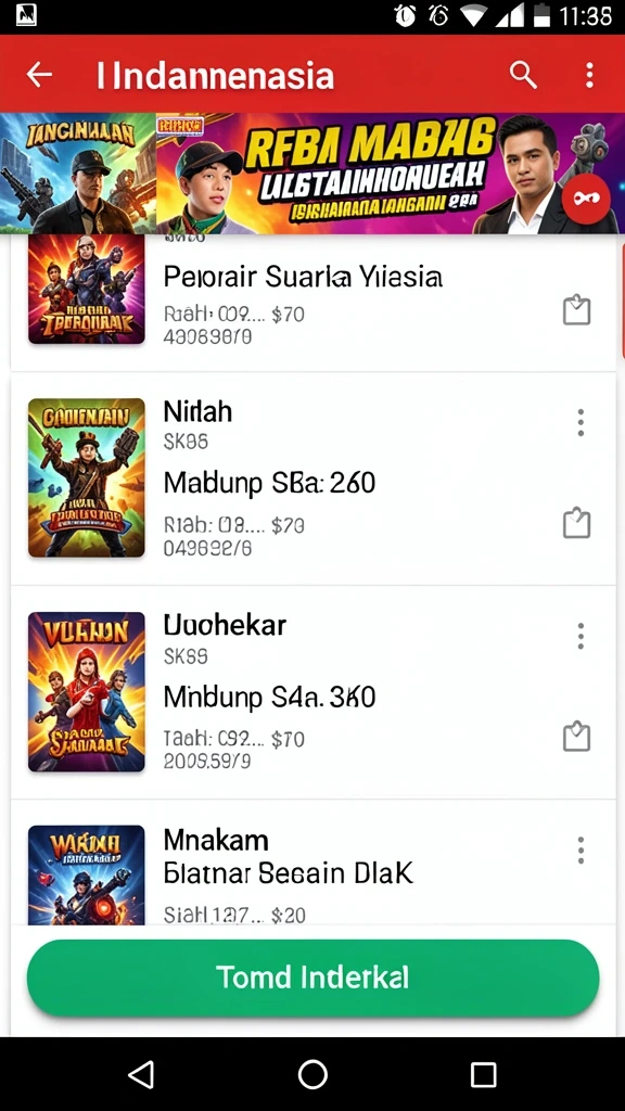 Tampilan antarmuka yang menarik dan user-friendly.
