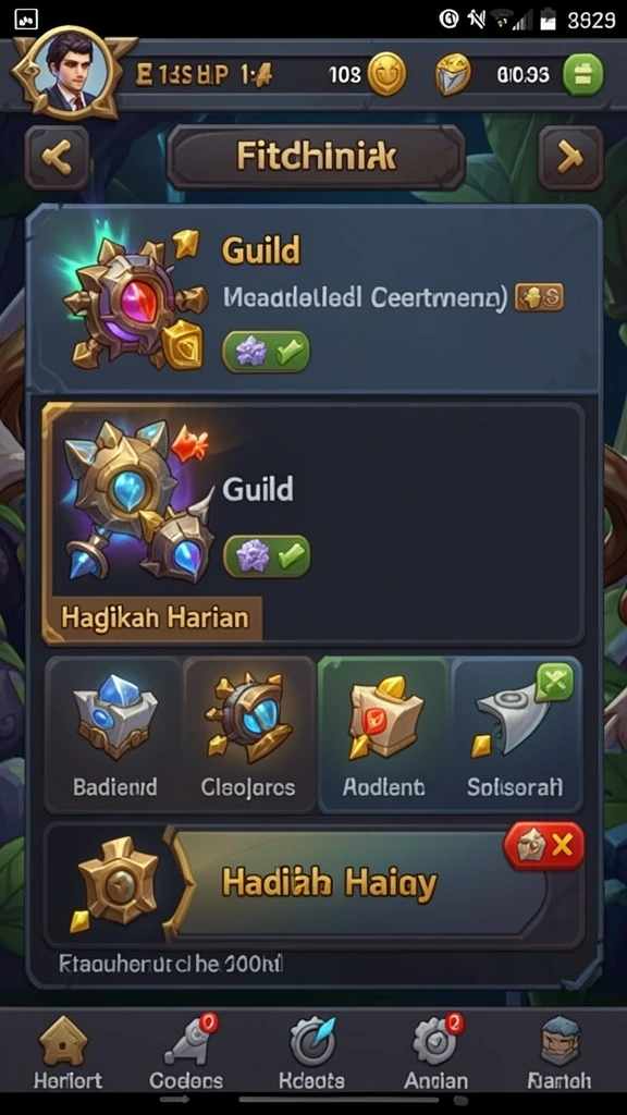 Tampilan antarmuka gameplay yang menarik.