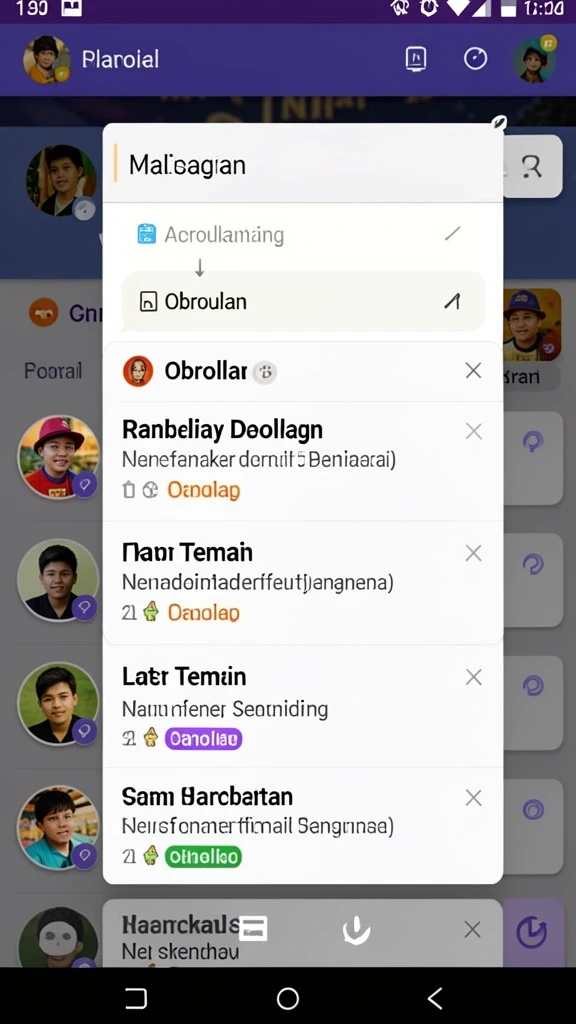 Tampilan antarmuka yang sederhana dan menarik.
