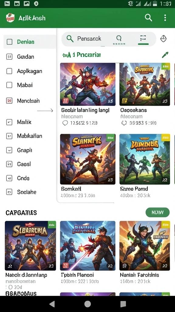 Tampilan antarmuka yang menarik dan user-friendly.