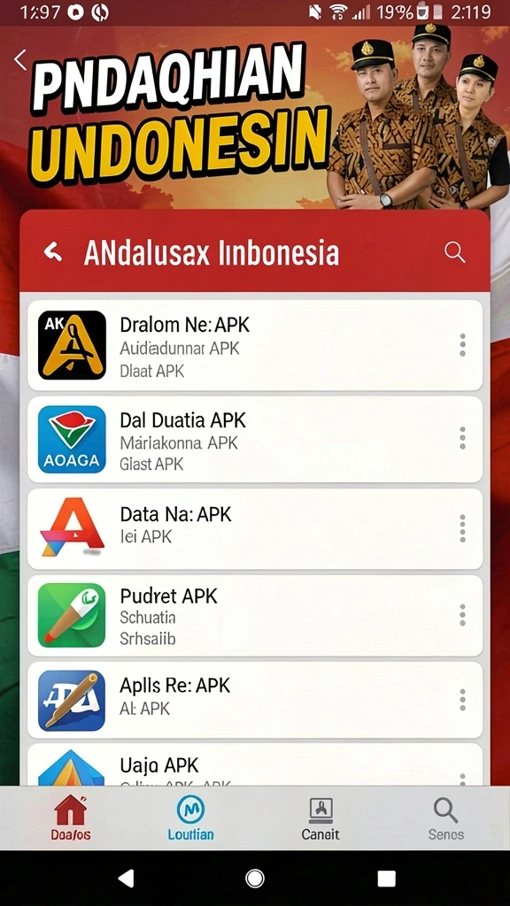 Tampilan awal yang menarik dan memikat.