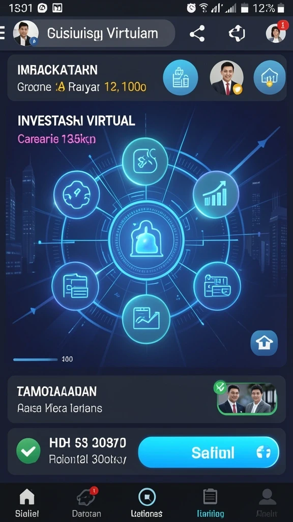 Tampilan antarmuka permainan yang menarik dan mudah dipahami.