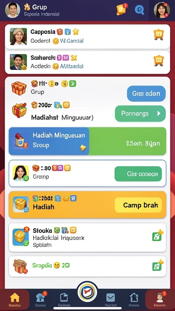 Tampilan awal yang menggugah semangat.