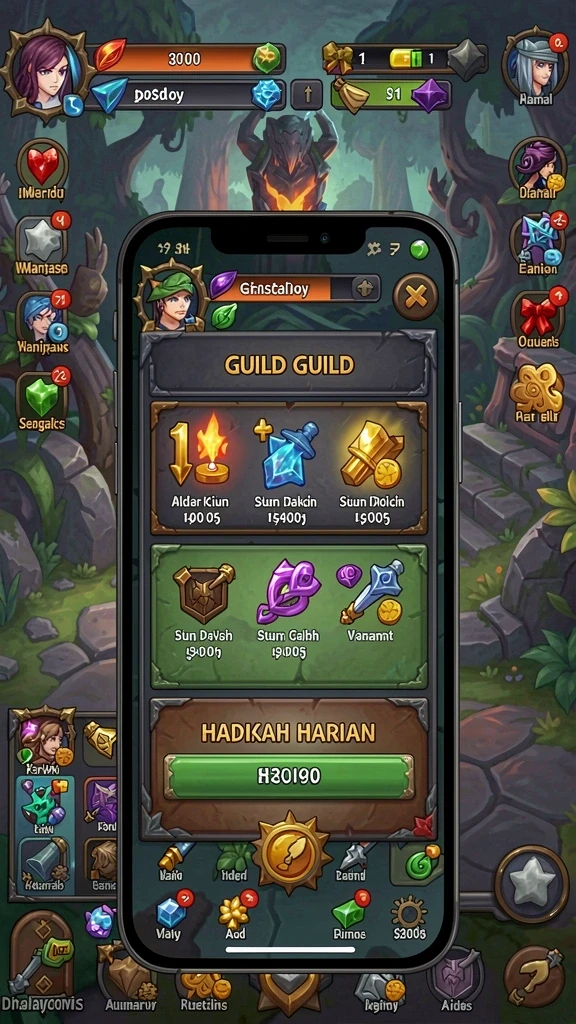 Fitur multiplayer yang memungkinkan interaksi dengan pemain lain.