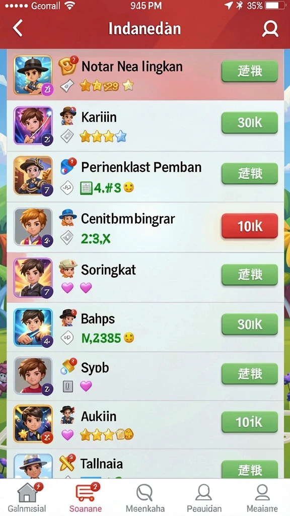 Karakter heroik yang siap beraksi.