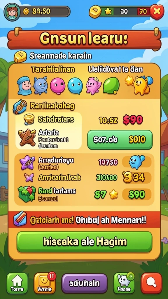 Level menantang yang membuat adrenalin meningkat.